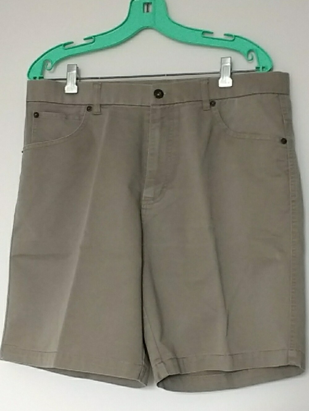 Denver Hayes Men's Flat-Front Khaki Shorts